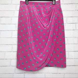 Ungaro Pocka Dot Midi Length Skirt